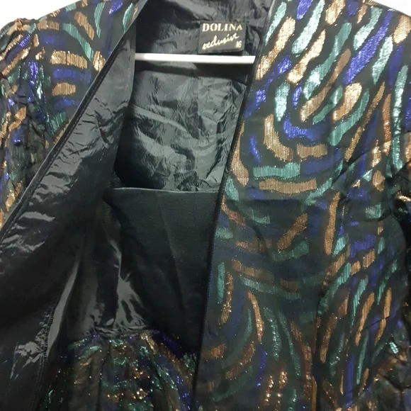 AUS16 Vintage Dolina Exclusive Blazer Metallic. Polyester Lurex. - Picture 5 of 16